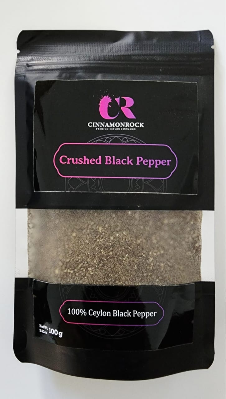 Crushed black pepper pouch 100g